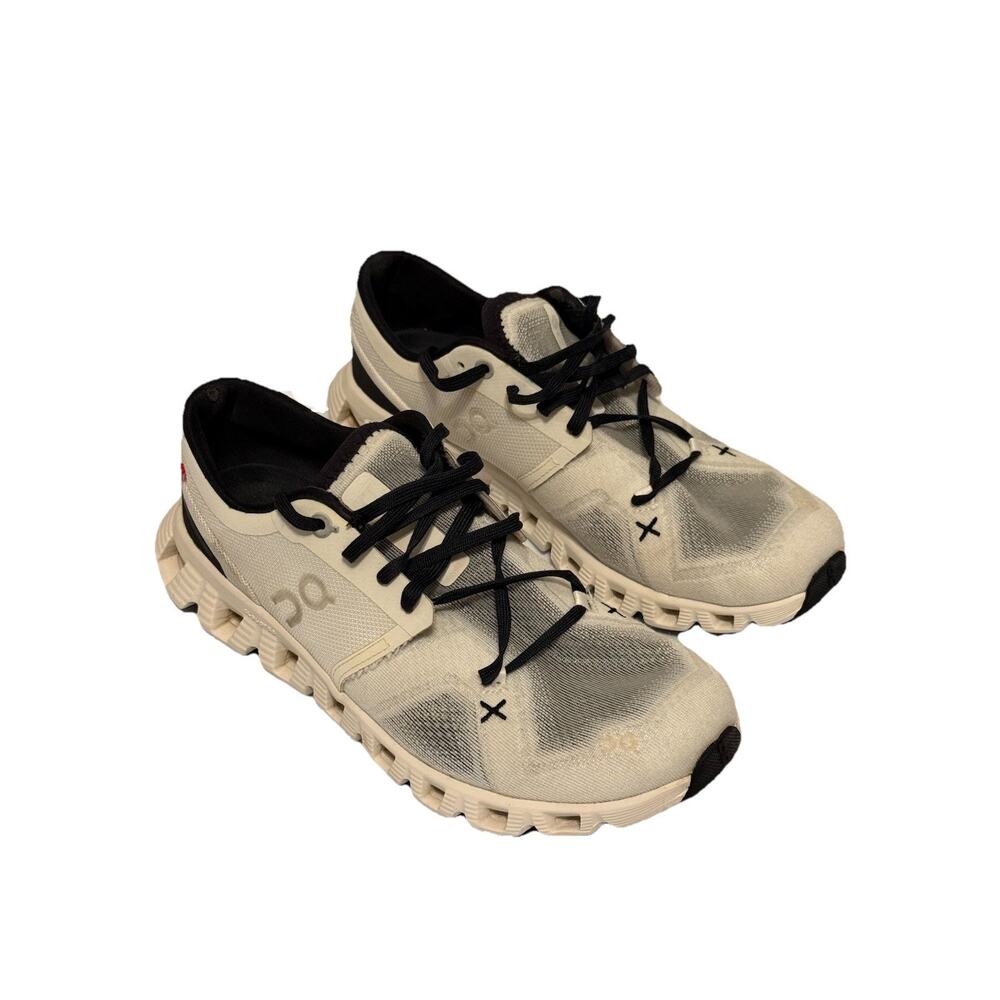 ON RUNNING CLOUD X3 WOMENS WHITE/BLACK RUNNING SHOES SIZE 8 B